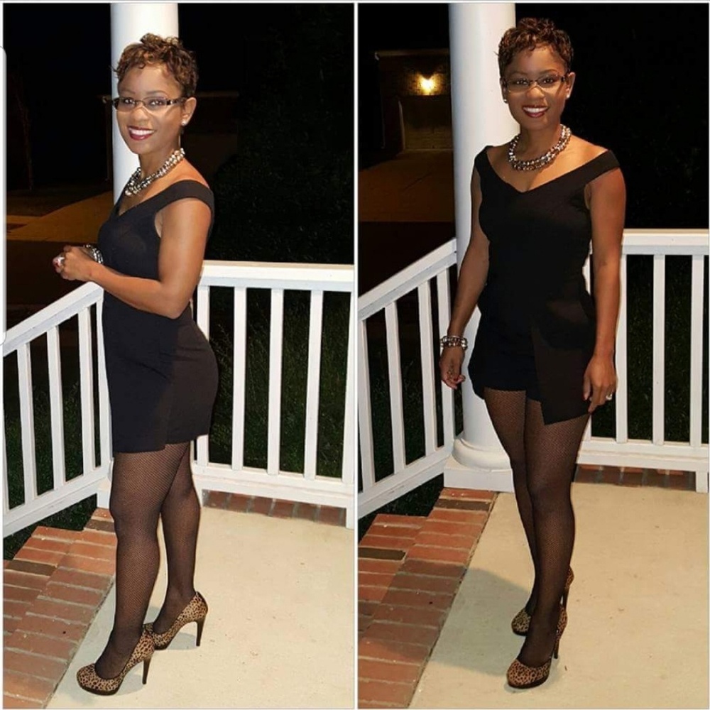 Cute!!! Black short romper. Size Small.